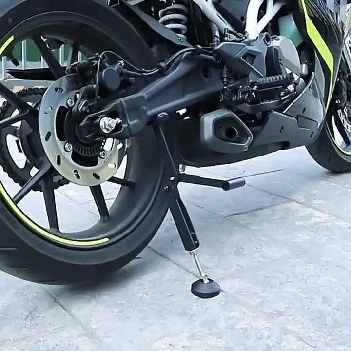 【Ready Stock】Foldable Motorcycle Wheel Support Side Stand Paddock ...