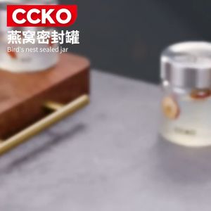 Set 3 Lọ Thủy Tinh Đựng Yến CCKO CK9317 Cao Cấp - WorldMart Nhỏ Gọn
