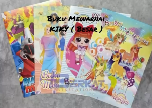 KIKY Buku Mewarnai / Colouring Book Anak Ukuran Besar