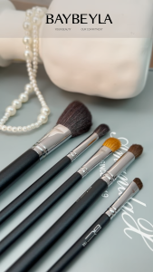 BAYBEYLA Animal hair tube portable makeup brush 5-piece set makeup brush