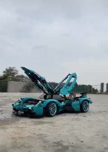 Đồ Chơi Lắp Ráp Kiểu LEGO RC Technic Mô Hình Điều Khiển Từ Xa Siêu Xe Lamborghini V12 Vision GT Black MY88001C Moyu