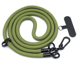8MMx120CM Bold Long Mobile Phone Lanyard Universal Crossbody Hanging Shoulder Strap Detachable Neck Cord Anti-Lost Lanyard Patch