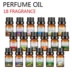 10ml Room Fresheners Essential Oil Water Soluble for Aromatherapy Diffuser Humidifier Stress Relief Rose Lily Lavender Freesia