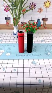 กระบอกน้ำสแตนเลส จอแสดงผล LED กระบอกน้ำเก็บอุณหภูมิ แก้วน้ำเก็บอุณหภูมิ กระบอกน้ำอัจฉริยะ 500ml กระติกน้ำเก็บ ร้อน เย็น