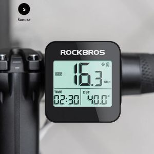 ROCKBROS จักรยานคอมพิวเตอร์ GPS Speedometer จักรยานเสือหมอบ MTB กันน้ําอัตโนมัตินาฬิกาจับเวลาดิจิตอลขี่จักรยานวัดระยะทางขี่จักรยานคอมพิวเตอร์