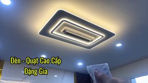Đèn quạt ốp trần không cánh 180 độ | Đèn ốp sát trần thế hệ mới dành cho phòng khách-phòng ngủ-chung cư trần nhà thấp