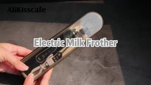 AliKisscafe Coffee Milk Frother Foaming Rechargeable Electric Mixer for Cappuccino Latte Barista Tool Espresso Machine Accessory