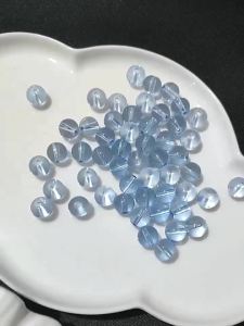 50pcs Transparent Glass Beads 8mm High Transparent Crystal Beads for DIY Handcraft Jewelry Making Loose Beads for Bracelets