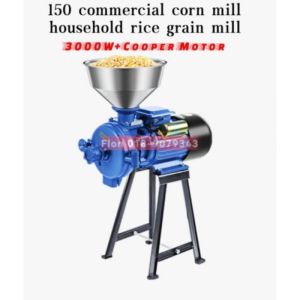 🌽Cooper Moto🌽150 4hp Pengisar jagung isi rumah 3KW serbuk kering dan basah dwi-guna kilang suapan bijirin kecil komersial