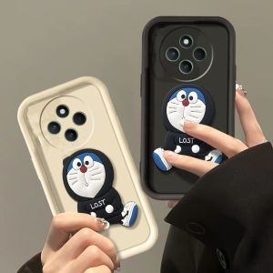 ใหม่ เคสโทรศัพท์ Case VIVO IQOO Z10 IQOOZ10 VIVOIQOOZ10 5G แฟชั่นการ์ตูนน่ารัก เคสโทรศัพท์ อ่อนซิลิโคนตุ๊กตาโดราเอม่อนสามมิติที่มี2025สายคล้องเรียบง่าย Cover