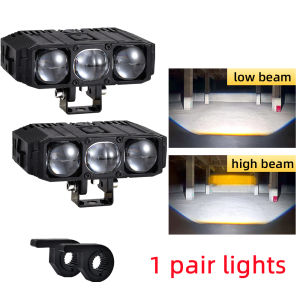 Đèn Pha LED Xe Máy 12V Độ Sáng Cao 160W Đèn Pha Phụ Trợ Xe Hơi Chùm Tia Tập Trung Bên Ngoài Để Tăng Cường Tầm Nhìn