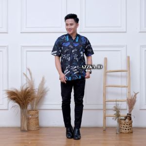 BAJU KEMEJA PRIA LENGAN PENDEK KEMEJA PRIA MOTIF