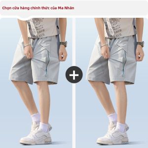 MiiOW | Quần Short Nam Lưới Tơ Hơi Mát Phong Cách Quần Đi Làm 5/4