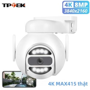 Camera IP PTZ WiFi 4K 8MP Camera Giám Sát An Ninh CCTV 5MP 4MP Với Tầm Nhìn Ban Đêm Màu Sắc Zoom Kỹ Thuật Số Sử Dụng Trong Nhà Và Ngoài Trời
