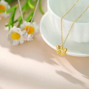 SKYRIM Silver Bow Necklace Womens Collarbone Chain Elegant fashion jewelry