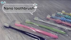 Bamboo Charcoal Extra Soft Bristle Nano Toothbrush for Adult Kids Toddler Children Toothpaste Tube Squeezer Dispenser Travel Tooth Brush