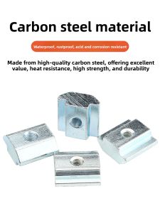 European Standard Aluminum Profile Accessories T Type Nut Slide Block National Standard Square Nut M4M5M6M8 Hardware Tools