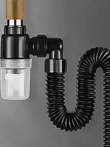 ท่อระบายน้ำ สายท่อน้ำทิ้ง ท่อย่น ใช้ได้ทั้งอ่างซิงค์และอ่างล้างหน้า กันแมลงและกันกลิ่น กันน้ำ ขาว/ดำ