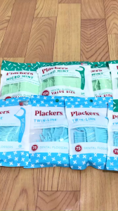 Tăm Chỉ Nha Khoa Plackers Micro Mint Dental Floss Picks [Hàng Mỹ]