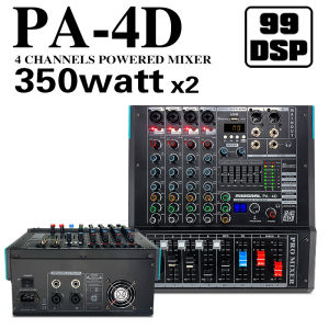 เพาเวอร์มิกเซอร์ 350Watt x2 บลูทู ธ มิกเซอร์เอฟเฟค 99 ชนิด 4 ช่อง เพาเวอร์มิกซ์ อีควอไลเซอร์กราฟิกเจ็ดแบนด์ EQ ฟังก์ชั่น REC PC Power Mixer - Lazada