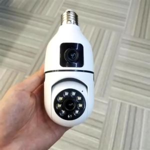 V380 Pro 4MP WIFI Wireless Indoor Camera E27 Bulb CCTV Dual Screen Smart Home Security Full Color Night Vision