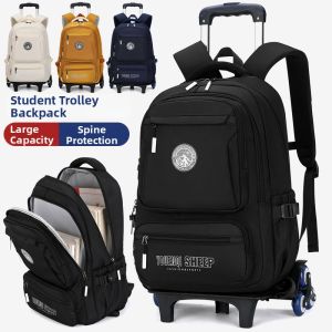 DDOO | Large Capacity Waterproof Wear-resistant Rolling Backpack