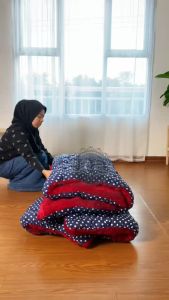 GK Kasur Gender Bulu Rasfur 170 X 200 X 10 CM Pluss 2 Bantal Kasur Gender Minul Lembut Tebal Untuk 2 Orang