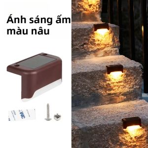 4-36 Chiếc Đèn Sàn Năng Lượng Mặt Trời Ngoài Trời Đèn LED Chống Nước Cho Hàng Rào Bước Vườn Sân Cầu Thang Lan Can Con Đường Trang Trí Đèn Tự Vô Trụy ABS