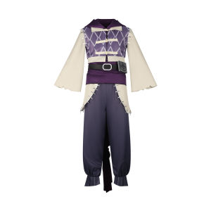 Gaki Yaksa Jabber Wongar Cosplay Costume Full Set Anime Purple Vest Wide Flare Sleeve Outfit Men Women Halloween Carnival Role