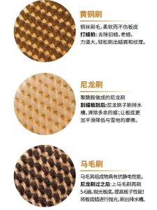 QSGYSY Copper Wire Horse Hair Waxing Polishing Brush for Snowboard Cleaning Tool Nylon Bristle Brush Manual Hardware