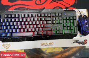 Combo Bàn phím giả cơ và chuột chơi game cho game thủ DIVIPARD GMK60 - Cổng USB dùng cho máy tính PC Laptop