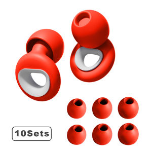 HUAK plus Ear Plugs with Mute for Extra Coverage High-Fidelity Reusable Ear Tips in 4 Sizes (XS/S/M/L) for Concerts And Festival