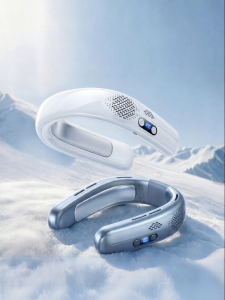 Remax | Portable Cooling Neck Fan Quiet USB Charging Long Battery Life Outdoor Camping