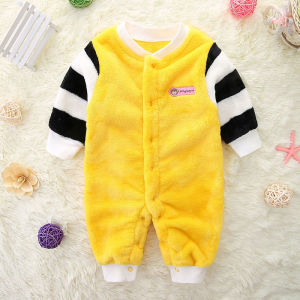 Prince Danton | Autumn Winter Flannel Newborn Boy Sleeper Thick Onesie