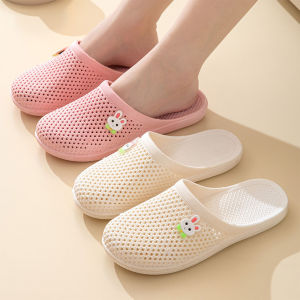 JIFANPAUL | Summer New Ventilated Flat Enclosed Toe Slippers Indoor Outdoor Wear Soft Anti-slip