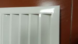 Cửa gió nan Z 300x300mm nhôm cửa louver miệng gió che lỗ thoáng miệng gió ngoài trời cửa gió chớp cửa chắn mưa