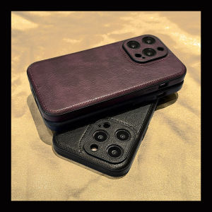 Luxury Leather Silicone Phone Case for Apple 15 14 13 pro Max Full Cover Anti-Fall Business New Model 14 pro 14 plus Protective Cover