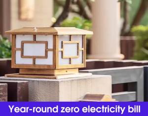 Solar Post Lights Outdoor Solar Powered Fence Post Cap Lights High Brightness Warm White 2 Color modes Lighting Decor
