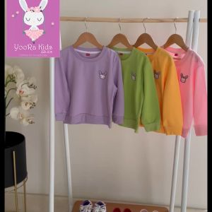 Yoorakids kaos anak perempuan t-shirts lucu import lengan panjang baju Tshirts original desain bordir patch