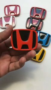 EMBLEM MOBIL LOGO HONDA AKSESORIS INTERIOR SETIR MOBIL HONDA VARIASI TIMBUL 3D BAHAN FIBERGLASS