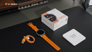 Đồng hồ thông minh KOSPET ORB dành cho nam/nữ – Thời lượng pin 25 ngày hỗ trợ gọi điện qua Bluetooth (nhận/thực hiện cuộc gọi) màn hình AMOLED 143 inch chuẩn chống nước IP68 170 chế độ thể thao theo dõi nhịp tim