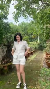 (Sẵn HCM) [JUNE LINEN] Set LINEN TƯNG PREMIUM Áo sơ mi tay dài + short. Có BIGSIZE 14 MÀU. S08