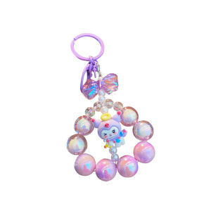 Beaded Kuromi Mobile Phone Chain Keychain Cute Girl Heart Bag Pendant Cartoon Doll Car Key Pendant