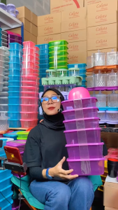 [CALISTA] TOPLES PLASTIK CALISTA MAWAR SET FOOD CONTAINER PREP KULKAS SET TEMPAT PENYIMPANAN MAKANAN BUAH SAYUR DI KULKAS SET