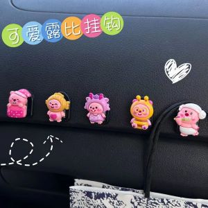 Car Co-Pilot Hook Front Row Strawberry Bear Cute Multifunctional Car Small Hook Internet Celebrity Car Paste Hook