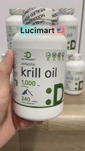 Viên uống dầu nhuyễn thể Krill Oil 1000mg Deal Supplement hũ 240 viên [Hàng Mỹ]