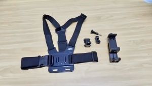 1SET/6PCS Chest Strap Mount Smartphone GoPro Hero Action Cam Tali Strap Dudukan Dada Youtuber Vlog