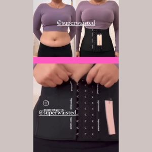 SUPERWAISTED 13 STEEL BONES WAIST TRAINER SLIMMING LATEX BODYSHAPER CORSET| BENGKUNG WRAP | PERUT BUNCIT WANITA BERSALIN