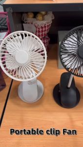 **Malaysia Seller** 360 3mode Portable Fan USB Fan with Clip USB Cable Rechargeable Mini Fan Foldable Fan Clip Fan