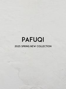 PAFUQI | Áo Thun Nữ Cổ Tròn Vai Thẳng Tay Ngắn Thêu Cao Cấp